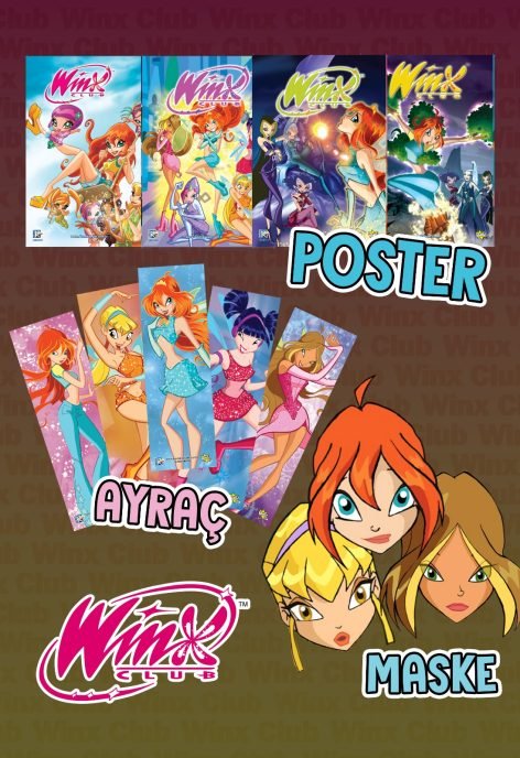 Winx Club 1-16 set (maske, poster, ayraç hediyeli) - Görsel 3